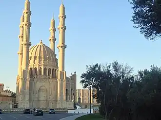 The mosque at sunset