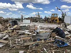 Image 89Mobile home swept away at low-end EF2 intensity in Grinnell, Kansas. (from Tornadoes of 2025)