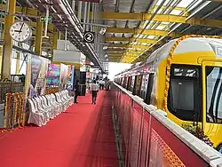 Train at Devi Ahilya Bai Holkar Terminal
