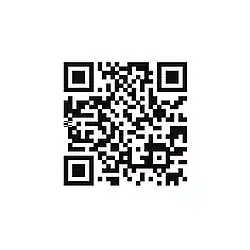 Black QR code on a white background