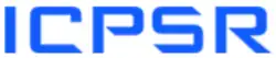 The acronym "ICPSR" in a futuristic blue font