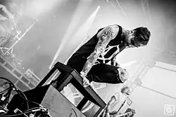 Vocalist Joel Heywood performing at Breakout Festival, 2014