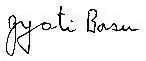 Jyoti Basu signature