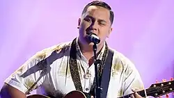 Kawaʻa performing on NBC's The Voice