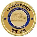 Official seal of Laurens County, South Carolina