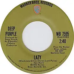 US label for Lazy