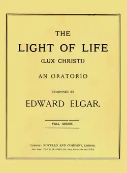 Cover of score giving name of work and of the composer and publisher