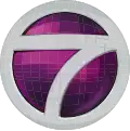 Fourth logo of NTV7, although the Circle 7 logo remains, the 'ntv' caption is removed and blue is replaced by purple in the logo. It was also used as an on screen bug until 15 August 2017 before it was replaced by the 2012 logo when it started broadcasting in 16:9. (2006 – 2012)