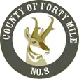 Official seal of County of Forty Mile No. 8