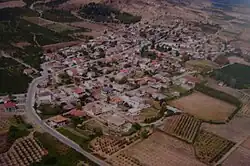 Panoramic view of Loutrochori in May 2004.