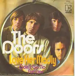 The German single sleeve of the song
