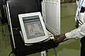 A Diebold DRE voting machine used in Maryland 2004