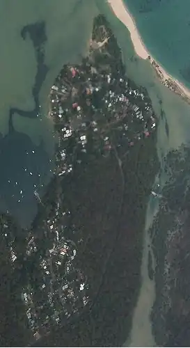 Aerial image of Maianbar looking to the North.