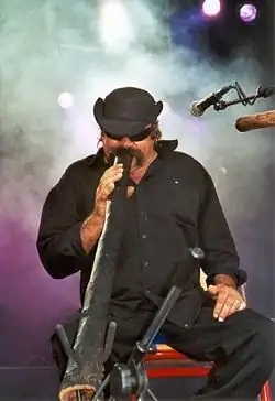 Mark Atkins at a festival in Maastricht, 2001