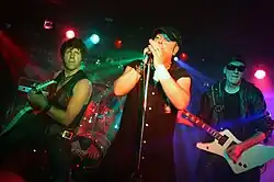 Marseille performing in 2011 (left to right): Neil Buchanan, Nigel Roberts, Andy Charters