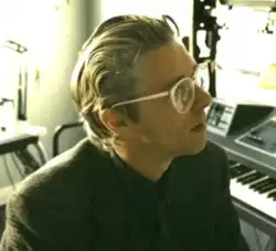 Armiger at his Minton House studio in Kings Cross in the 1990s