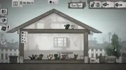 Between adventures, the player manages and upgrades the house where the cats live and breed.