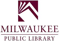 Logo of a stylized open book