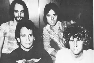 Montrose in 1975. From left to right and top to bottom: Alan Fitzgerald, Ronnie Montrose, Denny Carmassi and Sammy Hagar.