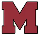 Bold maroon "M"