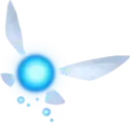 Artwork of Navi, a blue ball of light with wings