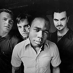 Promotional photo of the band. Left to right: Taylor McLam, Chris Traynor, Chaka Malik, Matthew Cross