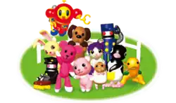 A group image of all the characters present in PostPet V3