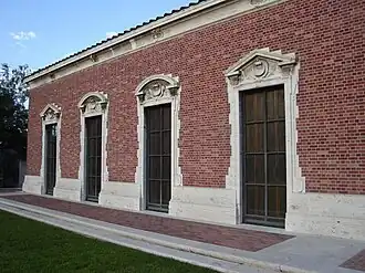 Rear facade