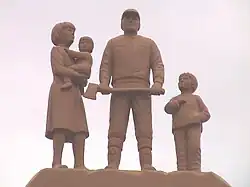 Image 33Detail of monument to the Reesor Siding Strike of 1963.