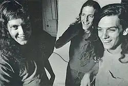 Rein Sanction c. 1991. From left to right: Ian Chase, Brannon Gentry and Mark Gentry