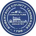 Official seal of Robertson County, Tennessee