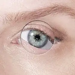 A single cover featuring a close-up shot of a woman's iris.