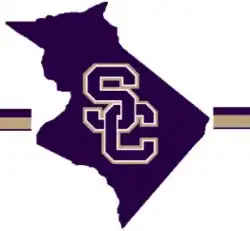 Purple map of Sequatchie County with an "SC" monogram