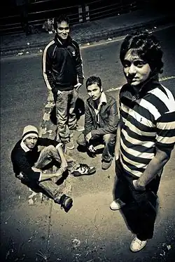 Original members of Shunno: (L to R) Michael, Labib, Shaker and Emil