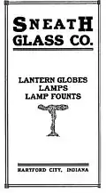 a brochure with company name that says Lantern Globes, Lamps, Lamp Founts