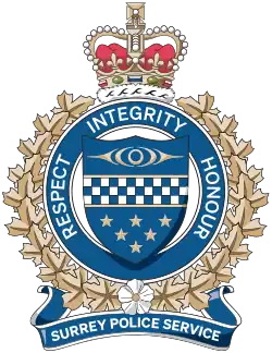 Badge of the Surrey Police Service