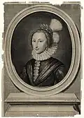 White's engraving of the Johnson portrait