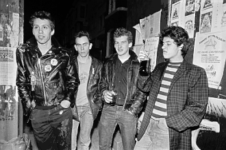 1980 B&W image of the four band members