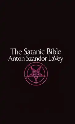 Cover of the book showing title and author in white text above a purple Sigil of Baphomet