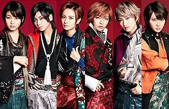 The Hoopers. From left to right: Makoto, Haruki, Sena, Mirai, Cecil and Tsubasa
