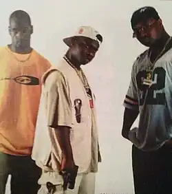 The Kaze in 1998 at Hypnotize Minds studio Scan Man, M.C. Mack, Project Pat