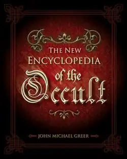 Red and black cover in a grimoire style