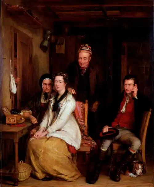 The Refusal by David Wilkie, 1814