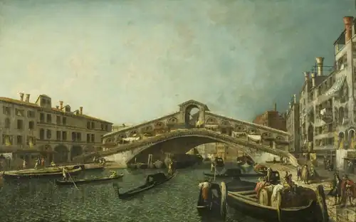 The Rialto Bridge by Michele Marieschi, 1740