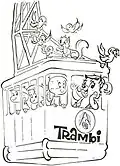 Trambi: an early mascot for the Tramway