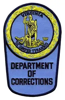 Uniform patch for the Virginia Department of Corrections