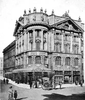 Exterior of ornate Victorian/Edwardian theatre