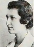 A young white woman with dark hair