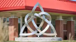 Eternal Heart sculpture in detail