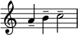 {
\override Score.TimeSignature #'stencil = ##f    \relative c'' {
        a4-- b-- c2-- 
    }

}
